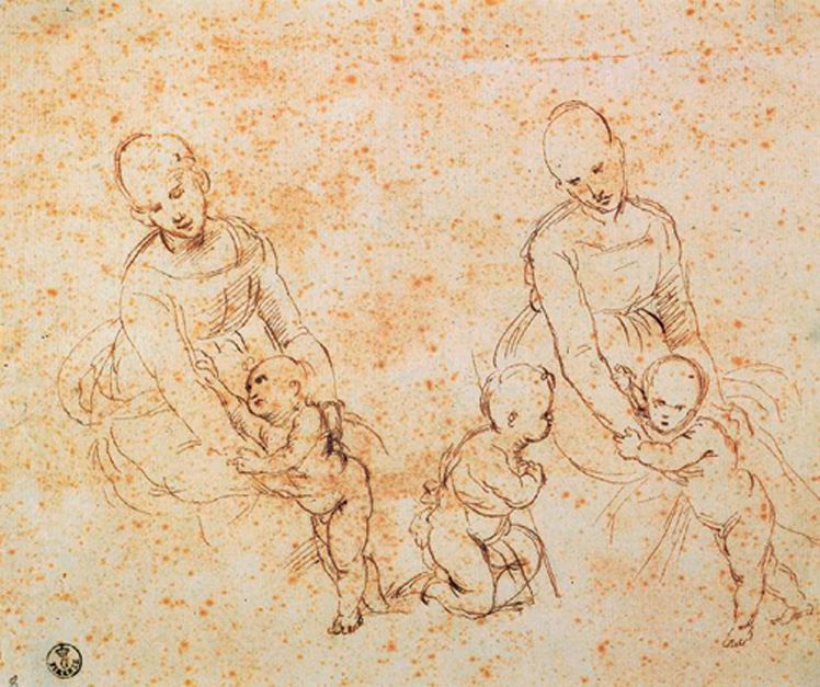   拉斐尔·桑西  Raffaello Santi  ——素描作品 (44)